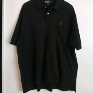 Men Polo Ralph Lauren V-Neck T Shirt Size XXL. Bla